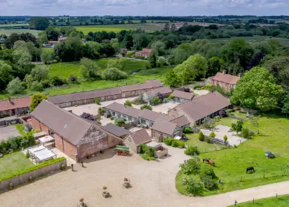 Manor Mews Wedding Venue Aerial View | Unique Norfolk Venues